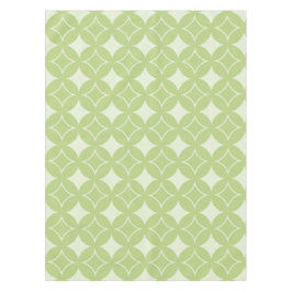 オリーブグリーン七宝パターン テーブルクロス