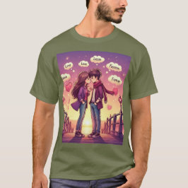 オリーブグリーン愛 Tシャツ