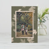 オリーブグリーン感謝秋リーフ感謝記念撮影 シーズンカード (スタンド正面)