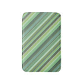 オリーブグリーン斜ストライプ斜 バスマット (正面縦)