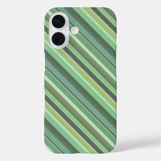 オリーブグリーン斜ストライプ斜 Case-Mate iPhoneケース (裏面)