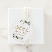 オリーブグリーン植物学モダン洗礼 フェイバータグ (インサイチュ)