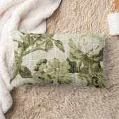 オリーブグリーン植物性フローラ油布No.5 ランバークッション (ブランケット)