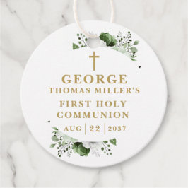 オリーブグリーン植物第モダン1聖餐式 フェイバータグ