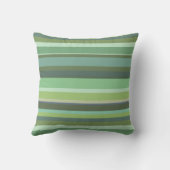 オリーブグリーン横ストライプ線 クッション (裏面)