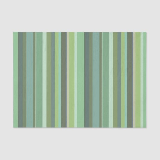 オリーブグリーン横ストライプ線 薄葉紙 (正面)