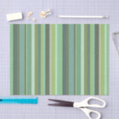 オリーブグリーン横ストライプ線 薄葉紙 (クラフト)