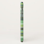 オリーブグリーン横ストライプ線 Case-Mate iPhoneケース (裏面/左)