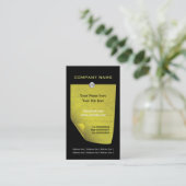 オリーブグリーン添付ノートカスタム名刺 名刺 (スタンド正面)