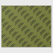 オリーブグリーン無地のカラー ラッピングペーパー (フラット)