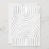 オリーブグリーン結婚の美学 招待状 (裏面)