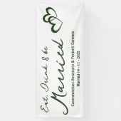 オリーブグリーン結婚ズ 横断幕 (縦)