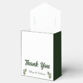 オリーブグリーン結婚式の引き出物ボックス フェイバーボックス (オープン)