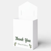 オリーブグリーン結婚式の引き出物ボックス フェイバーボックス (オープン)