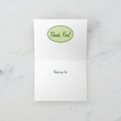 オリーブグリーン迷彩柄カモフラージュサンキューカスタム サンキューカード (内部)