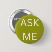 オリーブグリーン頼ミーボタンビジネス&ボランティア 缶バッジ (正面&裏面)