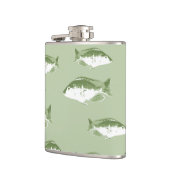 オリーブグリーン魚 フラスク (左)