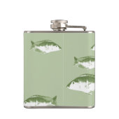 オリーブグリーン魚 フラスク (裏面)