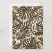 オリーブグリーン&クリームトロピカルパ葉ームスイーツ16 招待状 (裏面)