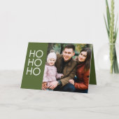 オリーブグリーン「HO HO HO」 シーズンカード (正面)
