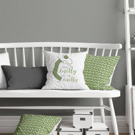 オリーブグリ感じーンニットでニット クッション