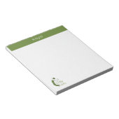 オリーブグリ感じーンニットでニット ノートパッド (アングル)