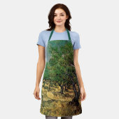 オリーブグローブバイビンセントファンゴッホ エプロン (着用した状態)
