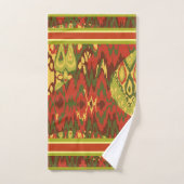 オリーブコンテンポラリーデザイン、錆び、金ゴールド バスタオルセット (ハンドタオル)