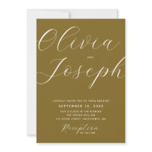 オリーブゴールデンブロンズモダンズ結婚ズ | 写真とQR