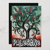 オリーブシンフォニー・オブ・ピースزيتون فلسطين 招待状 (正面/裏面)