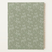 オリーブシンプルグ葉リーグリーンの平和な プランナー手帳 (裏面)