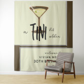 オリーブスタイリッシュマルティーニ誕生日へようこそ タペストリー (インサイチュ)