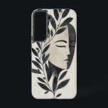 オリーブスピリット顔電話ケース SAMSUNG GALAXY S22ケース<br><div class="desc">オリーブの枝で囲まれた穏やかな顔は、内的な平和と自然のつながりを象徴している。心のこもった魂のための穏やかなスピリチュアルの作品。</div>