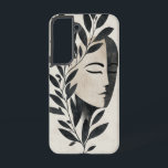 オリーブスピリット顔電話ケース SAMSUNG GALAXY S22ケース<br><div class="desc">オリーブの枝で囲まれた穏やかな顔は、内的な平和と自然のつながりを象徴している。心のこもった魂のための穏やかなスピリチュアルの作品。</div>