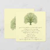 オリーブスワールツリー招待状 招待状 (正面/裏面)