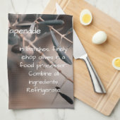 オリーブタペナードレシピ、手作り、キッチン キッチンタオル (四つ折り)