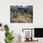 オリーブツリーズバイビンセント・ヴァン・ゴッホ ポスター (ホームオフィス)