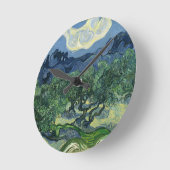 オリーブツリーズバイヴァンゴッホ ラウンド壁時計 (傾斜)