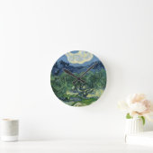 オリーブツリーズバイヴァンゴッホ ラウンド壁時計 (ホーム)