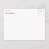 オリーブツリーブランチ日付の保存 | 緑（紫） 案内ポストカード (裏面)