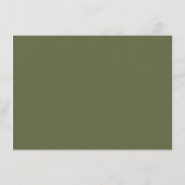 オリーブツリーブランチ素朴&ミニマル詳細 エンクロージャーカード (裏面)