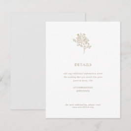 オリーブツリーミニマ結婚リスト詳細 |金ゴールド エンクロージャーカード
