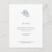 オリーブツリーミニマ結婚リスト詳細 |青 エンクロージャーカード (正面)