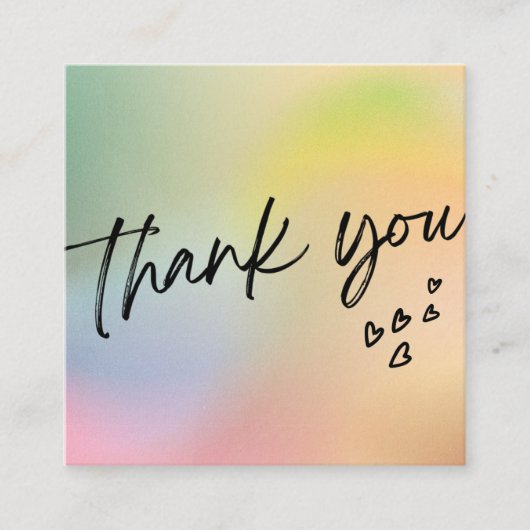 オリーブハートトレンディーメディア挿入名刺 スクエア名刺 (正面)