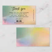 オリーブハートメディア感謝してい挿入ミニ名刺 名刺 (正面/裏面)