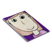 オリーブパーソナライズされたの子どもスパイラル写真ノートブック ノートブック (右側)