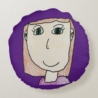 オリーブパーソナライズされたの子ども ラウンドクッション