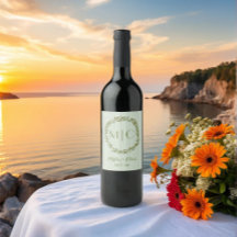 オリーブパーソナライズされたリースモノグラム