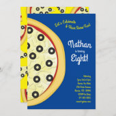 オリーブピザパーティー 招待状 (正面/裏面)