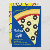 オリーブピザパーティー 招待状 (正面/裏面)